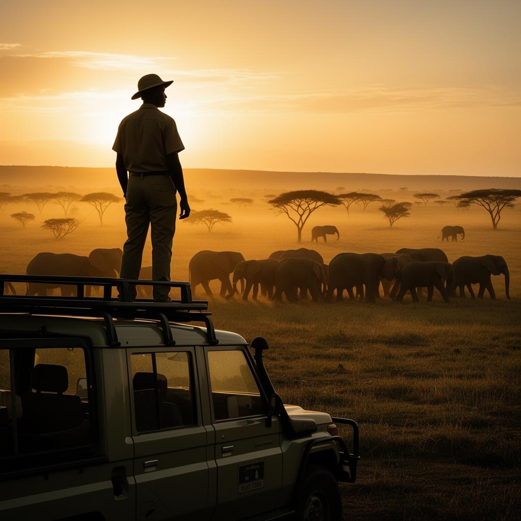 Founder overlooking the Mara